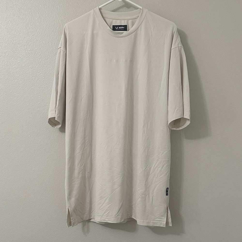 ASRV Men's Beige Short Sleeve Tee - DSG- 0517